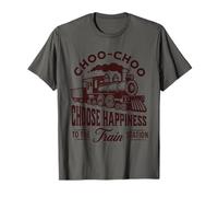 Choo-Choo Scegli la Stazione ferroviaria Happiness Maglietta
