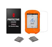 Chooee Custodia protettiva in silicone 4D per Garmin Edge 530, con pellicola protettiva per display, per bicicletta, GPS, arancione