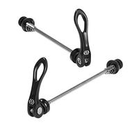 Chooee Sgancio Rapido per MTB/Mountain Bike, sganci rapidi per Bici Mozzo Ruota Anteriore e Posteriore,Nero