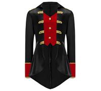 Choomomo Travestimento Da Pirata Bambino Ragazzo Cosplay Signor Leale Giacca Pirata Medievale Costume Circo Direttore Di Pista Costume Carnevale Halloween 5 16 Anni Nero 15-16 anni