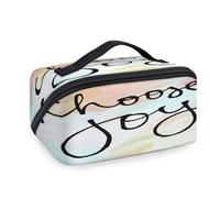 Choose Joy Art - Trousse da viaggio per donne, uomini, ragazze e ragazzi, borsa da toilette portatile, organizer per articoli da toeletta e articoli da toeletta