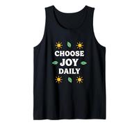 Choose Joy Daily Positive Vibes Inspirational Citazione Canotta