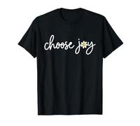 Choose Joy Daisy Semplice Scritta A Mano Floreale Cit Maglietta