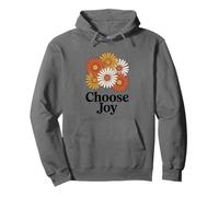Choose Joy - Mazzo di Fiori con Margherite retrò Felpa con Cappuccio