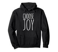 Choose Joy Shirt Bambini Uomo Donna Happy Felpa con Cappuccio