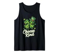 Choose Kind Puzzle Shamrock - Autism Awareness Irish Clover Canotta