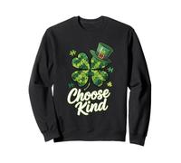 Choose Kind Puzzle Shamrock - Autism Awareness Irish Clover Felpa