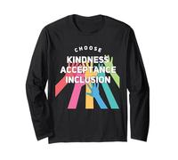 Choose Kindness Acceptation Inclusion Orange Unity Day Maglia a Manica