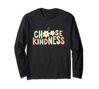 Choose Kindness Cute Daisy Flower Giocoso Inspirational Maglia a Manica