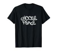 Choose Peace Minimal Quote Design Maglietta