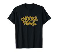 Choose Peace Minimal Quote Design Maglietta