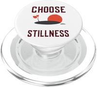 Choose Stillness Calm Mindfulness Reminder Graphic Leaves PopSockets PopGrip per MagSafe