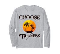 Choose Stillness Meditation Yoga Mindfulness Mental Health Maglia a Manica