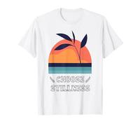 Choose Stillness Meditation Yoga Mindfulness Modern Clean Maglietta