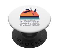 Choose Stillness Meditation Yoga Mindfulness Modern Clean PopSockets PopGrip Adesivo
