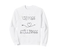 Choose Stillness Minimalist Heart Arrow Yoga Meditation Fun Felpa