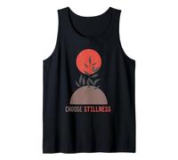 Choose Stillness Minimalist Lotus Yoga Meditation Graphic Canotta