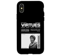 Choose Virtue Over Comfort Marcus Aurelius Stoic Uomo Donna Custodia per iPhone X/XS