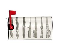 Choose Your Weapon - Coperture magnetiche per cassette postali di dimensioni standard 64,8 x 53,3 cm, copertura per cassetta delle lettere primaverile estiva per la decorazione di casa, giardino