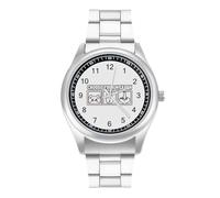 Choose Your Weapon - Orologio casual da uomo, con cinturino in acciaio inox, al quarzo, in lega, Stile:, regular, Bracciale