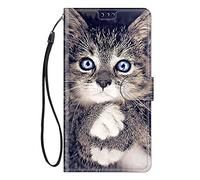 ChoosEU Cover per Samsung Galaxy S24 Custodia in Pelle Portafoglio Flip Case Elegante Disegni Antiurto Protettiva per Ragazze Donne Cover a Libro Stand Galaxy S24 - Chat Gris