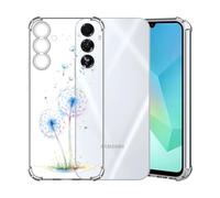 ChoosEU Trasparente Cover per Samsung Galaxy A16 5G / 4G,Blu Dente di leone | Sottile TPU Silicone Trasparente Custodia, Disegni Colorate Fiore Fiori Motivo, per Ragazza, Antiurto Protettiva Morbido Case