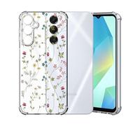 ChoosEU Trasparente Cover per Samsung Galaxy A16 5G / 4G, Colorata | Sottile TPU Silicone Trasparente Custodia, Disegni Colorate Fiore Fiori Motivo, per Ragazza, Antiurto Protettiva Morbido Case