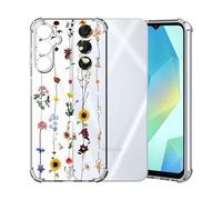 ChoosEU Trasparente Cover per Samsung Galaxy A16 5G / 4G, Girasole | Sottile TPU Silicone Trasparente Custodia, Disegni Colorate Fiore Fiori Motivo, per Ragazza, Antiurto Protettiva Morbido Case