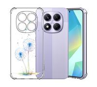 ChoosEU Trasparente Custodia per Xiaomi Redmi Note 14 Pro 5G Sottile TPU Silicone Cover Disegni Colorate Fiore Fiori Motivo per Ragazza Antiurto Protettiva Case Morbido Custodie - Blu Dente di leone