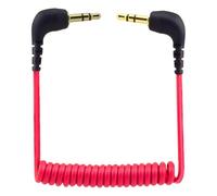 Chooseyo Cavo microfono da 3,5 mm compatibile con Rode Wireless Pro/Wireless Go 2/DJI Mic 2 e Hollyland Lark M1 M2 150 Max Duo, doppio cavo patch TRS da 3,5 mm a spirale per fotocamere DSLR