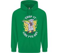 Chop It Like Its Hot Divertente Chef Cuoco BBQ Bambini Felpa con Cappuccio