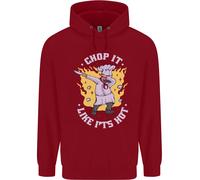 Chop It Like Its Hot Divertente Chef Cuoco BBQ Bambini Felpa con Cappuccio