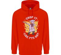 Chop It Like Its Hot Divertente Chef Cuoco BBQ Bambini Felpa con Cappuccio