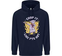 Chop It Like Its Hot Divertente Chef Cuoco BBQ Bambini Felpa con Cappuccio
