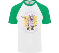 Chop It Like Its Hot Divertente Chef Cuoco BBQ DA UOMO S/S Baseball T-Shirt