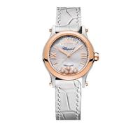Chopard Happy Sport 30mm Automatic Women's Watch, Mother-of-Pearl Dial, Floating Diamonds