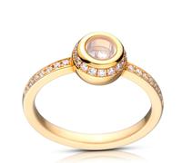 Chopard Miss Happy Anello In Oro Rosa E Diamanti 829013 Nuovo Di Zecca