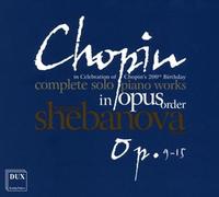 Chopin : L'intégrale de la musique pour piano seul, vol. 2. Shebanova.