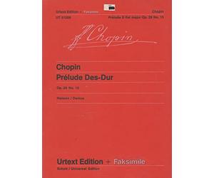 Chopin: Prelude op.28/15 - Edited from the autograph and first editions - Wiener Urtext Edition and facsimile - piano - intermediate to advanced - (UT 51008)