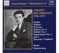 Chopin Recordings 1916 - 1927 (Moiseiwitsch) (CD) Album