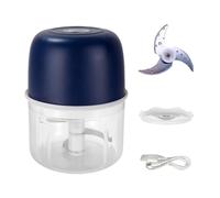 Chopper Aglio Elettrico - Blender Di Elicotteria Vegetale Ricaricabile, Processore Di Cucina Portatile | Tagliatola Wireless Multifunzionale Sicurezza Prima Comodo E Portatile