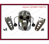 Chopper Bobber Skull Fari Con Luce Negli Occhi Per Triumph BSA