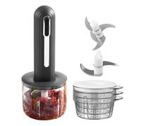 Chopper di aglio elettrico | Frutto alimentare USB a cordone per verdure di carne frutta | Macer di aglio portatile con ciotola da 400 ml | PROBRORE ALIMENTO DICER DICER Dicer per insalata Preparazion