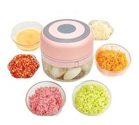Chopper di aglio elettrico, macinacautico USB da 100 ml, macinare facilmente pulito, mini vegetale portatile per, peperoncino, verdure, elettrico C