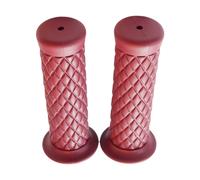 Chopper Manopole Moto Diamond-Style 7/8 " & 1 " Rosso Scuro Coppia Maniglie