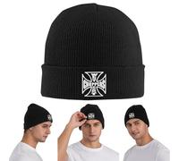 Choppers Personalizzati West Coast Iron Cross Chopper, Berretto Caldo a Maglia, Cappello Invernale a Maglia, Berretti Skullies, Cuffie Hip Hop per Unisex