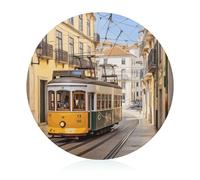 Chopping Blocks, Lisbon Tram stampato Tagliere Block, frutta Chopping Block, ispessito Chopping Block, rotondo Tagliere Block