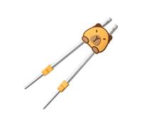 Chopstick Helper - Silicone Practice Connector | Cute Capybara Trainer with Stainless Steel Chopsticks, Washable Reusable Tool with Easy Grip, Home Learning Accessory
