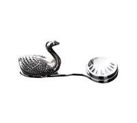 Chopsticks Rest - Swan Shape Cutlery Holder, Swan Themed Stainless Steel Chopstick and Spoon Rest | Cutlery Organizer Rack for Home, Ristorante, Cucina, Dining Table, Party Decoration