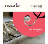 ChoraLine Voice Part Rehearsal Recordings - Monteverdi Vespers SOPRANO 1 Voice Part Rehearsal CD